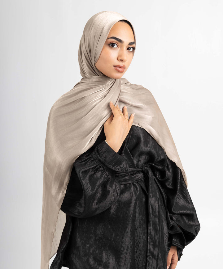 Organza Crinkle Satin Scarf