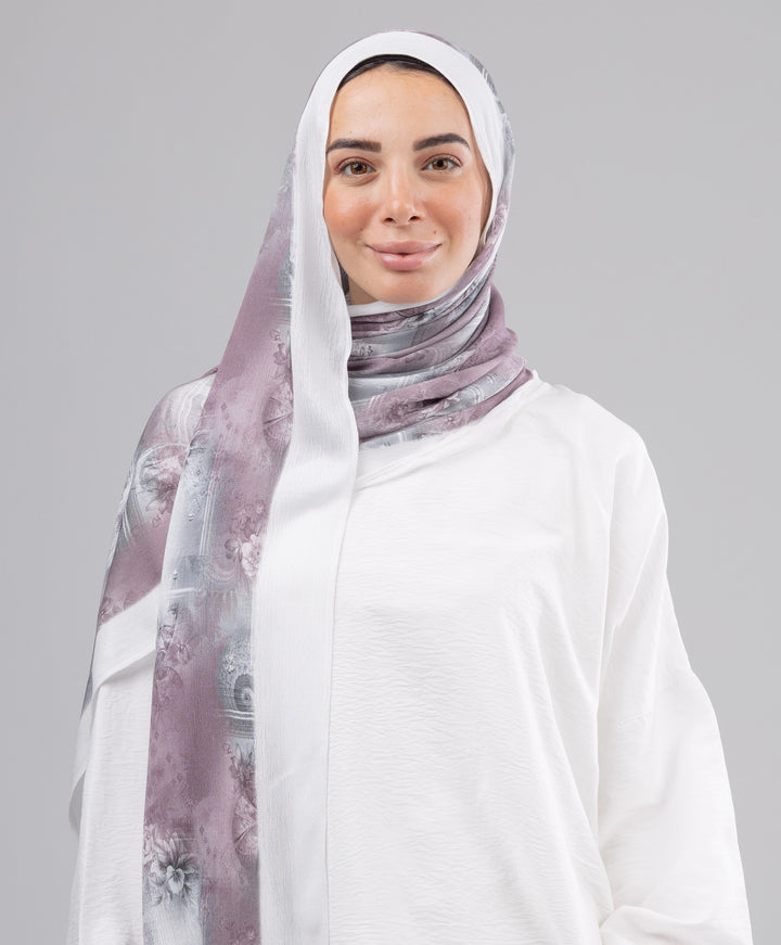 Plum Sponge Scarf