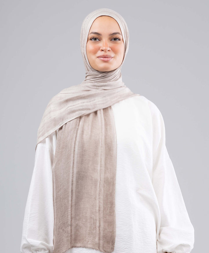 Lined Marble Cotton Scarf