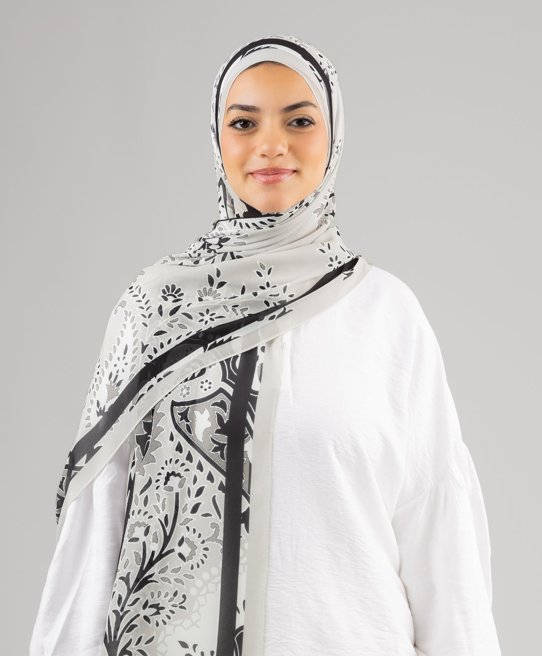 Royal Paisley Chiffon Scarf