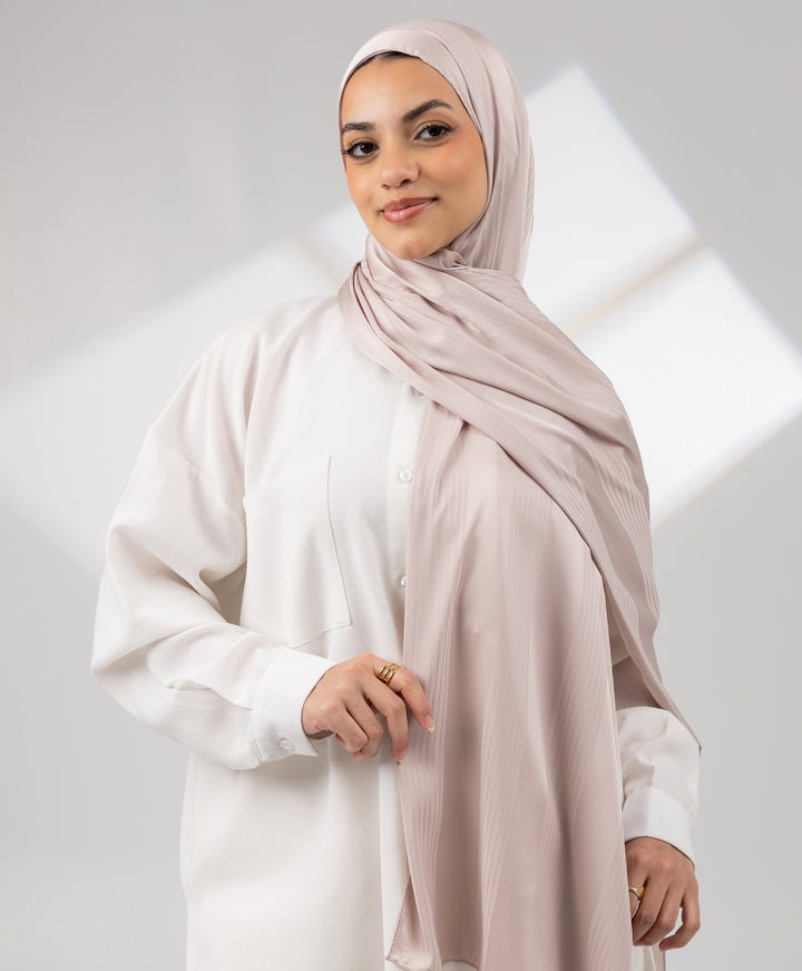 Striped Satin Scarf
