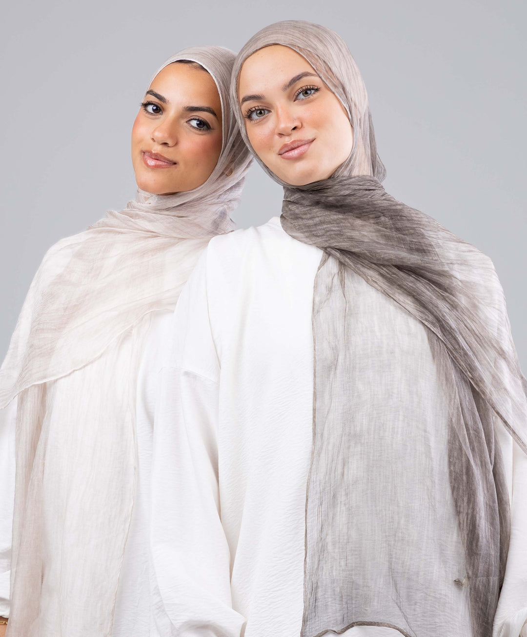 Lined Marble Chiffon Scarf