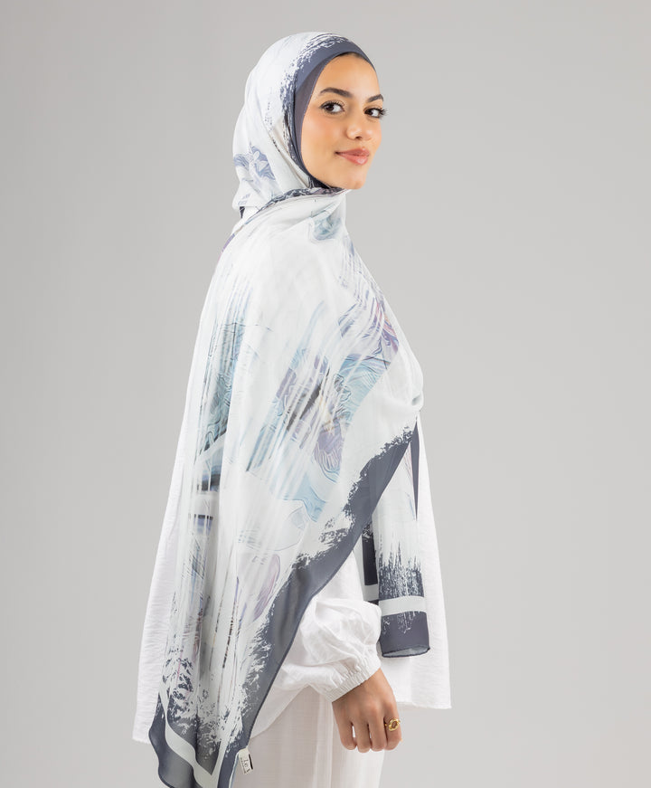 Artic Breeze Chiffon Scarf