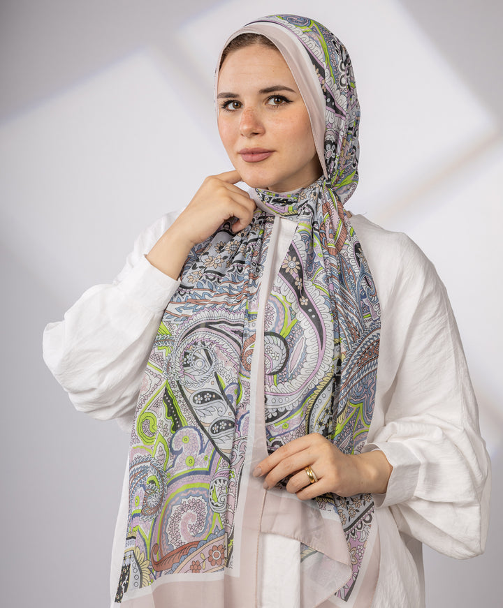 Paisley Chiffon Scarf