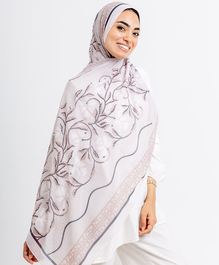 Nude Elegance Chiffon Scarf