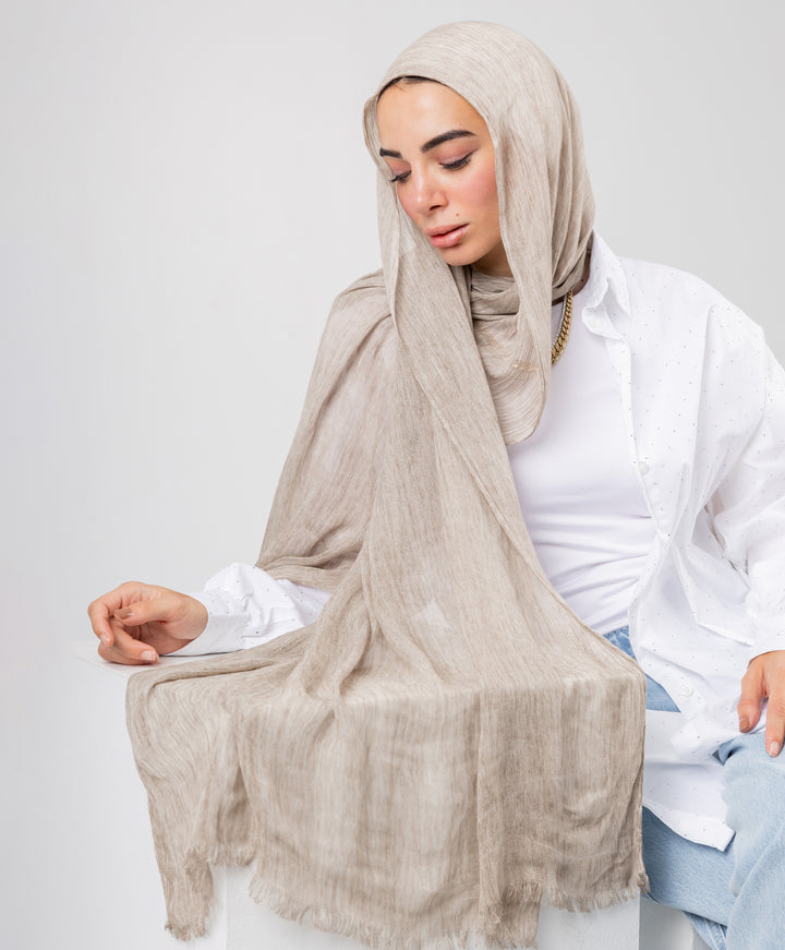 Marble Linen Scarf