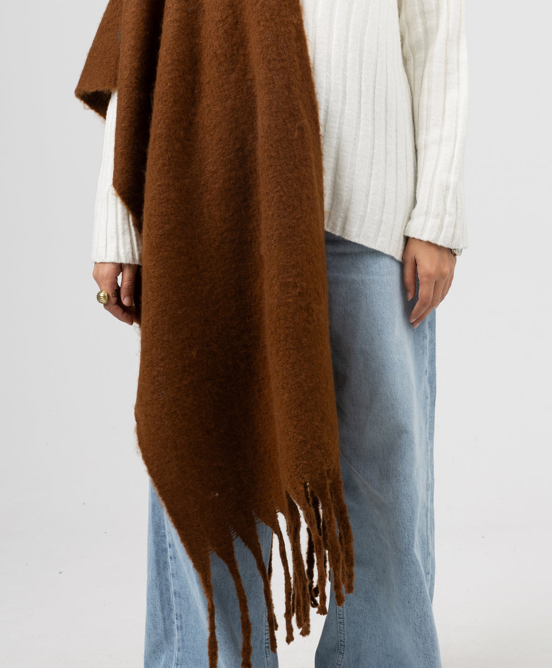 Essential Shawl-Caramel Brown