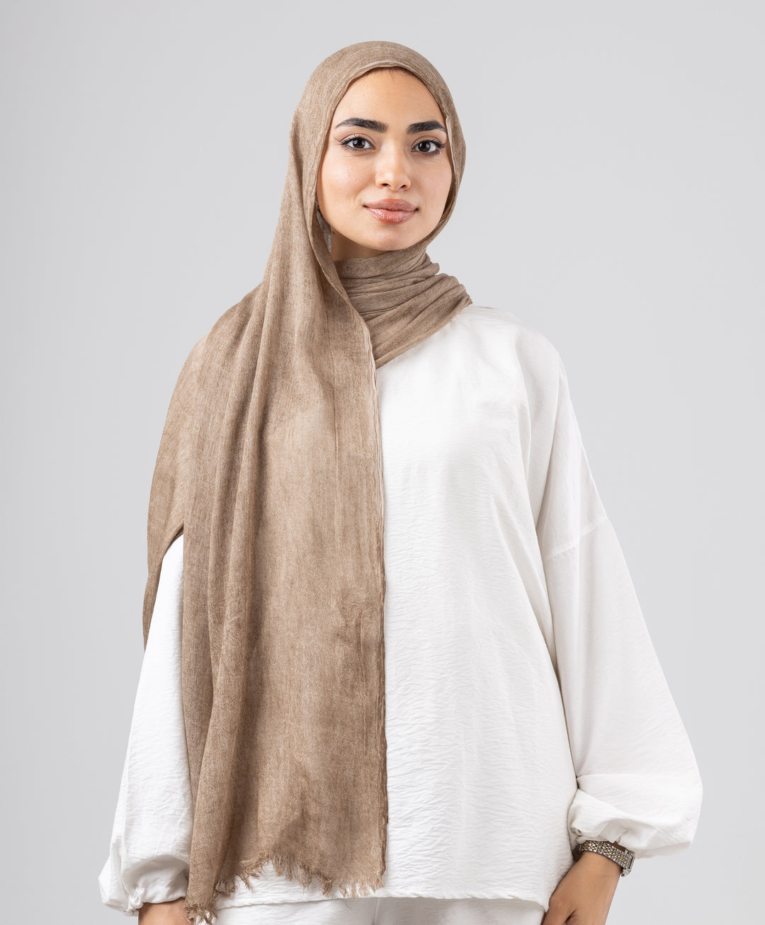 Elegance Crinkled Cotton Scarf
