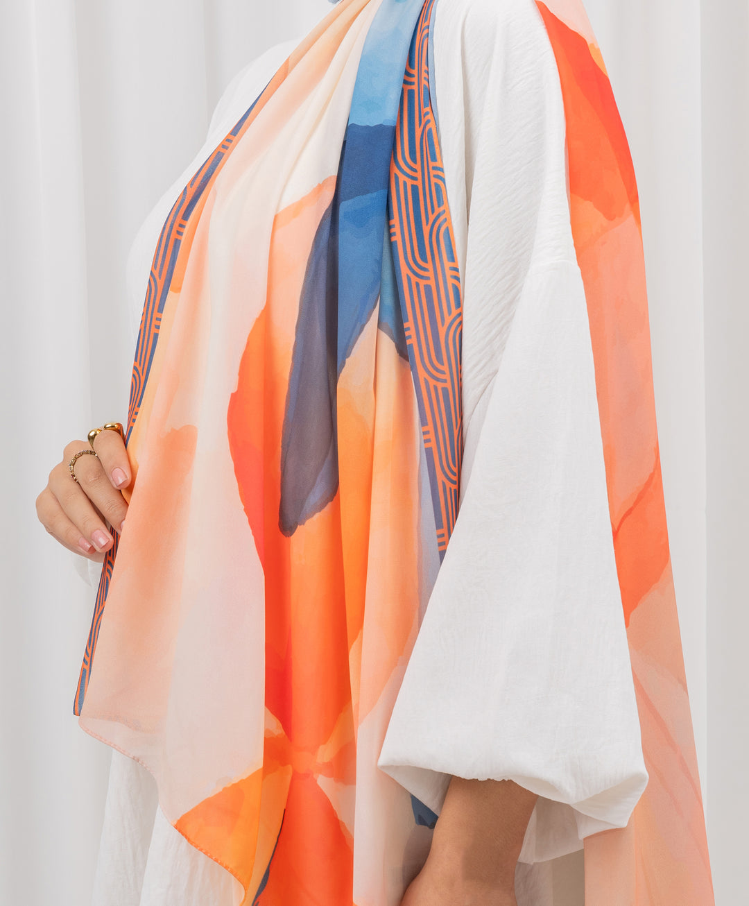 Vibrant Vision Chiffon Scarf