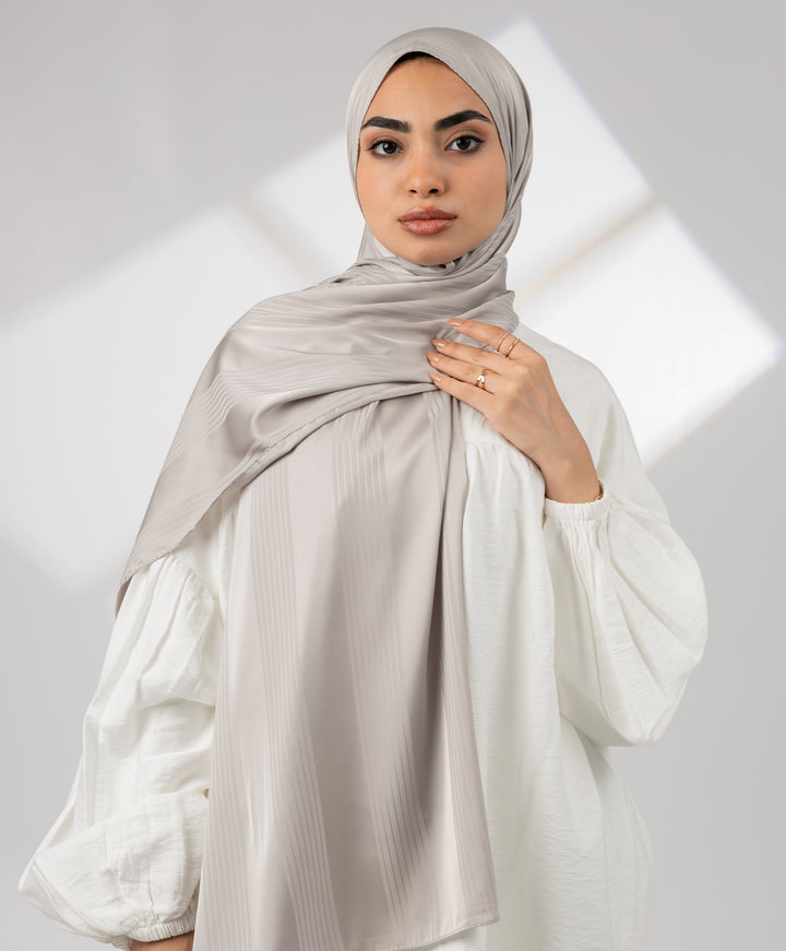 Striped Satin Scarf