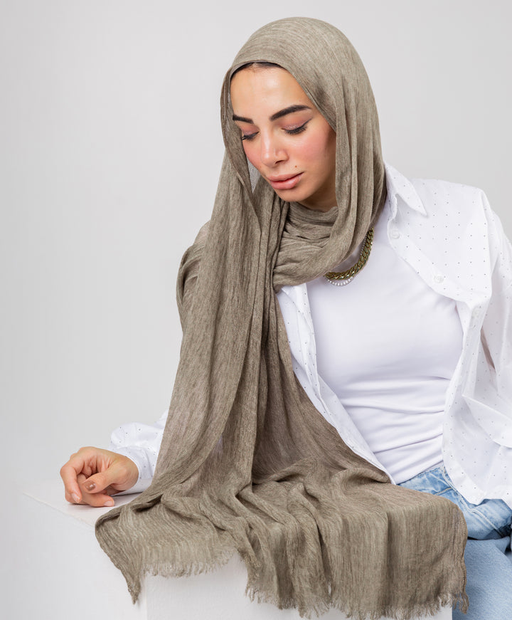 Marble Linen Scarf