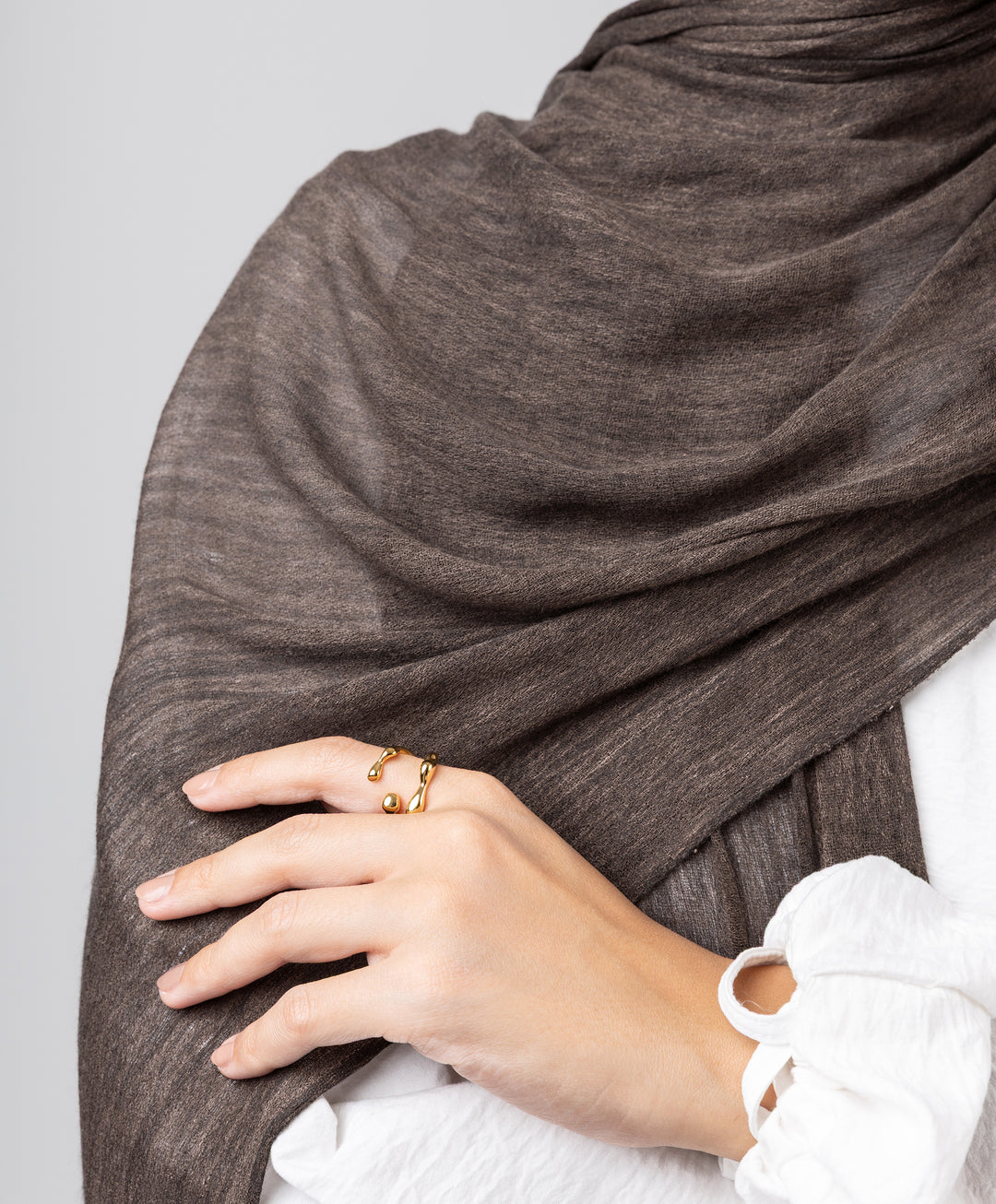 Elegance Crinkled Cotton Scarf