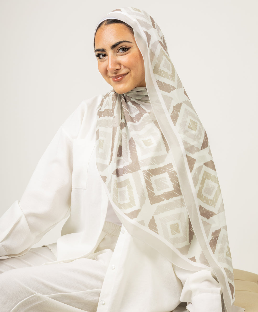Elegant Ikat Scarf