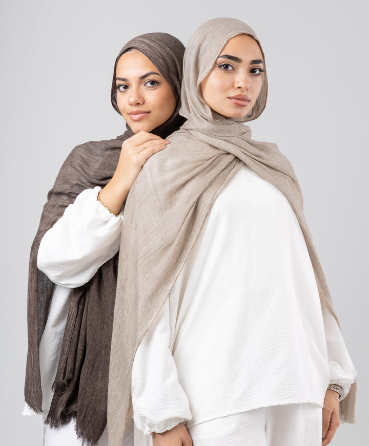 Elegance Crinkled Cotton Scarf