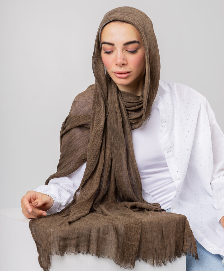 Marble Linen Scarf