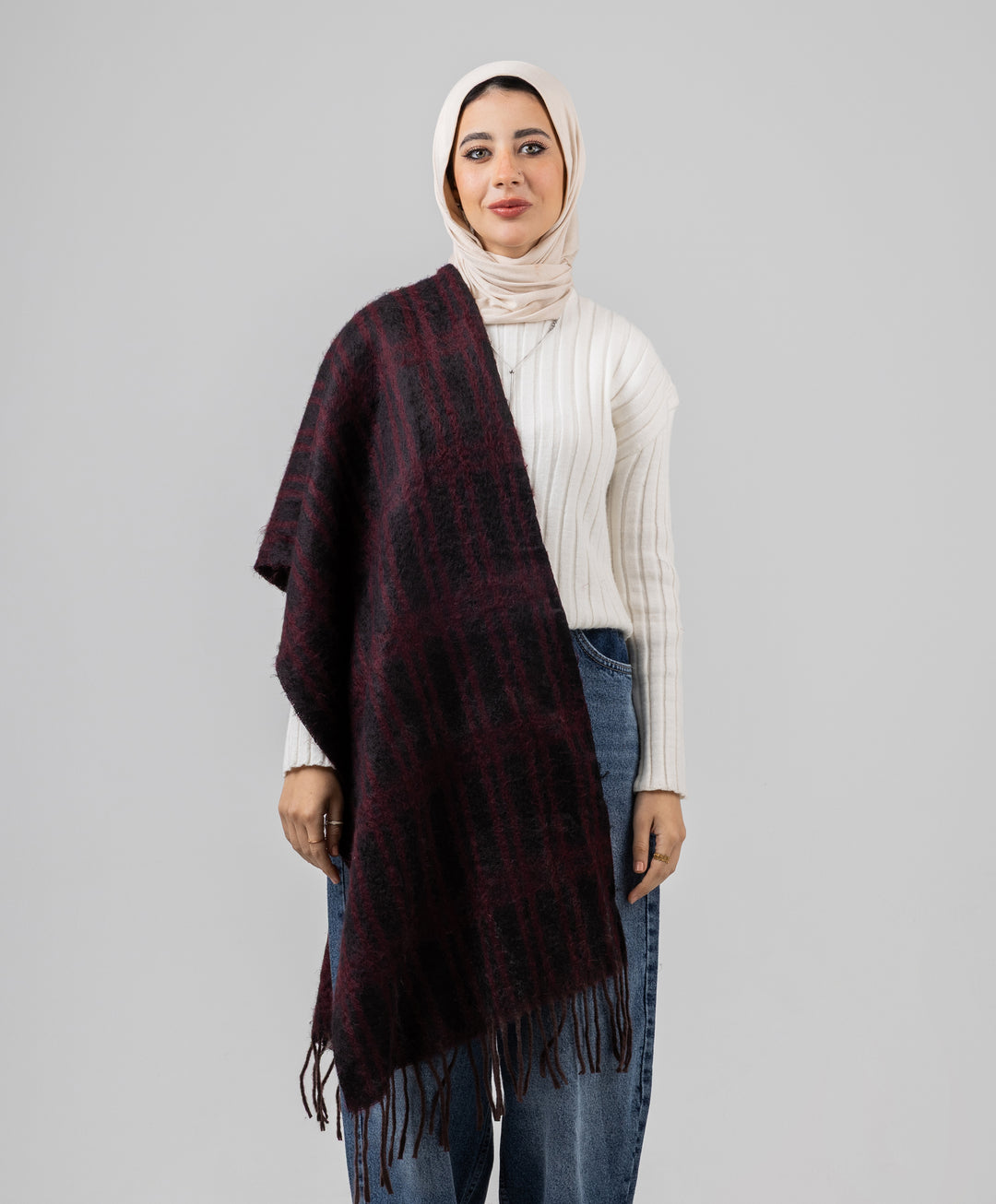 Comfort Plaid Shawl