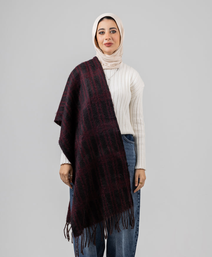Comfort Plaid Shawl