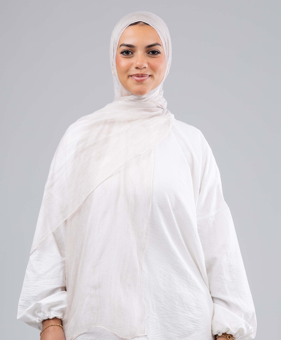 Lined Marble Chiffon Scarf