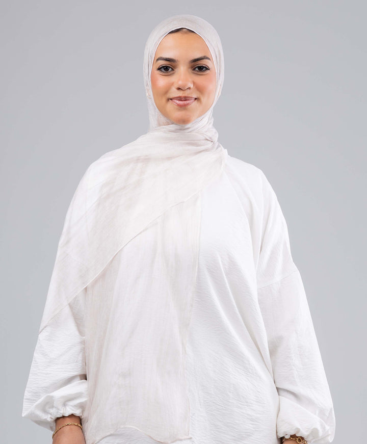Lined Marble Chiffon Scarf