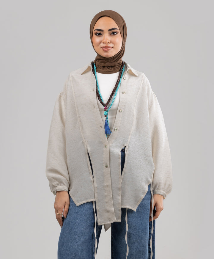 Tassel Linen Shirt