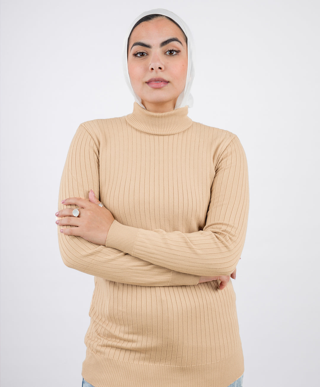 Wide Short Ribbed Pullover