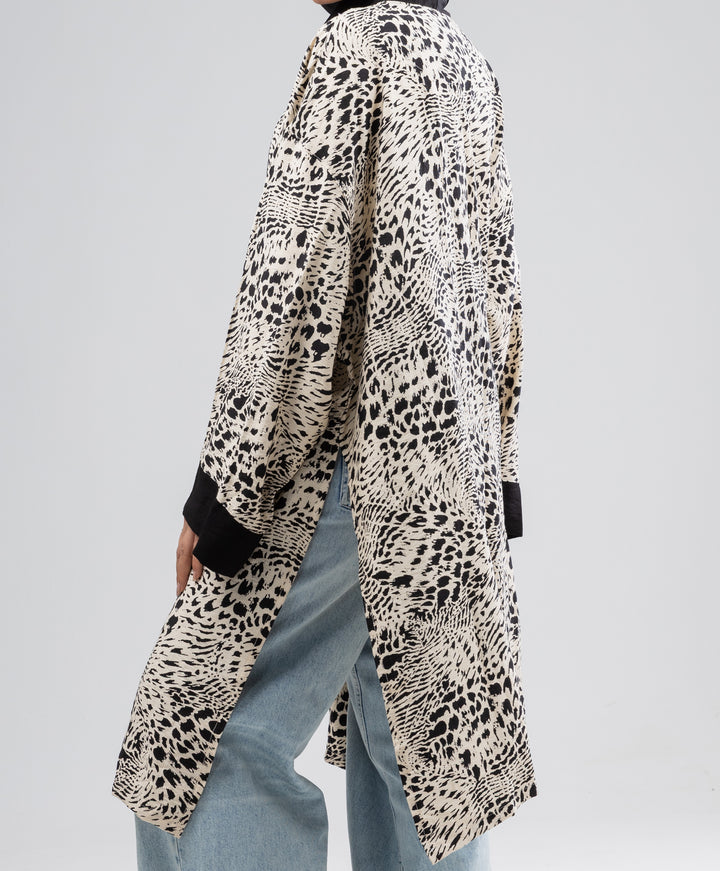 Leopard Linen Kimono