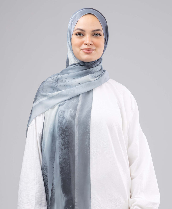 Glacier Blue Chiffon Scarf