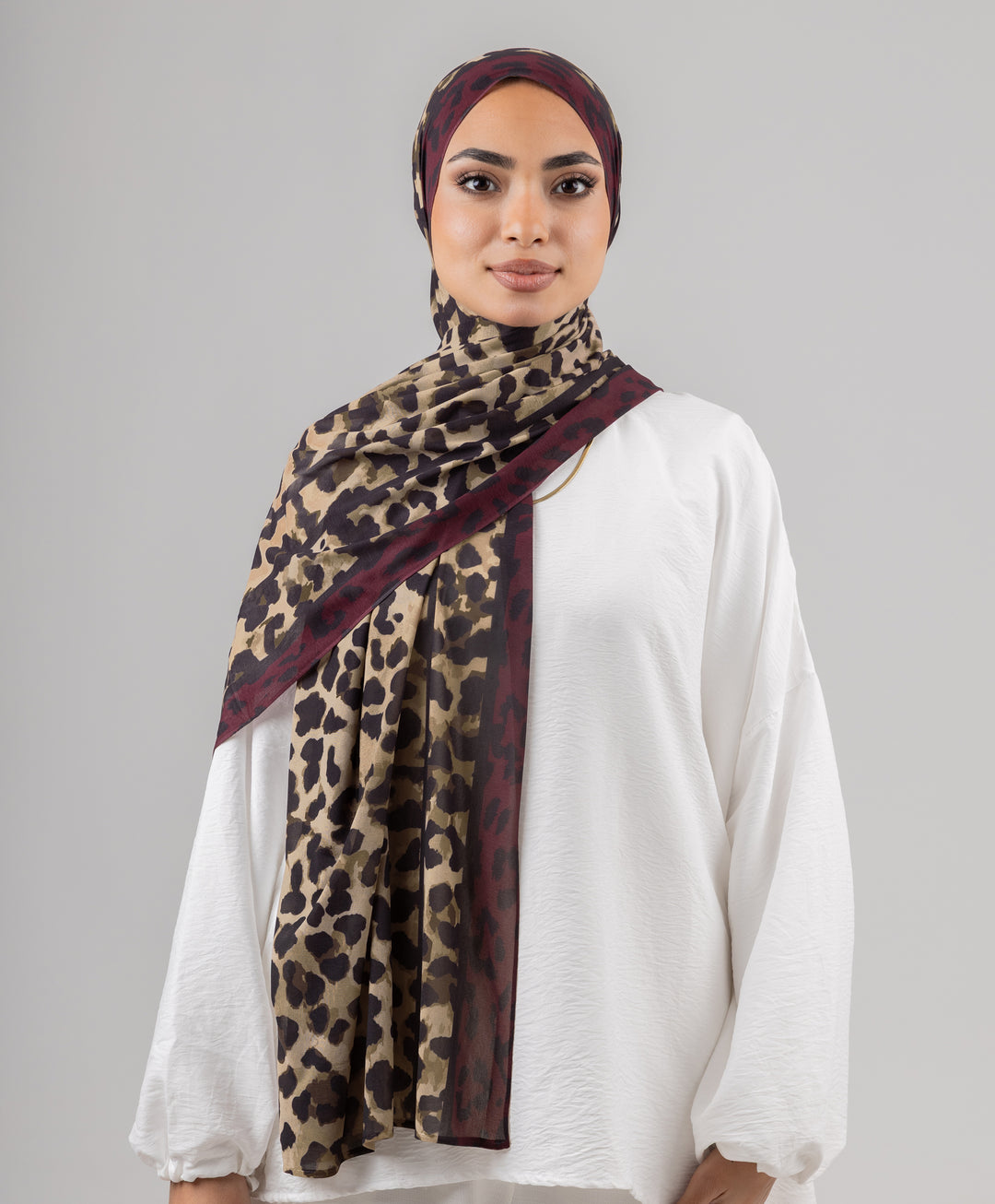 Striped Leopard Kuwaiti Scarf