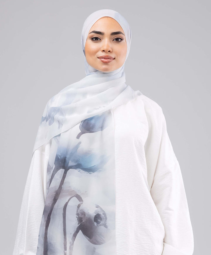 Frost Cloud Chiffon Scarf