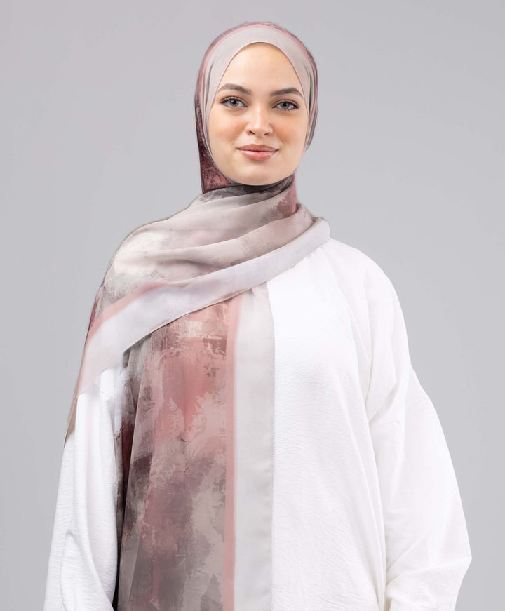 Berry Blush Chiffon Scarf