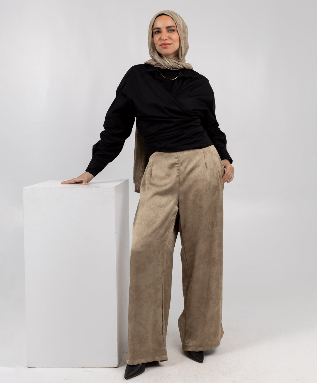 Glossy Satin Pants