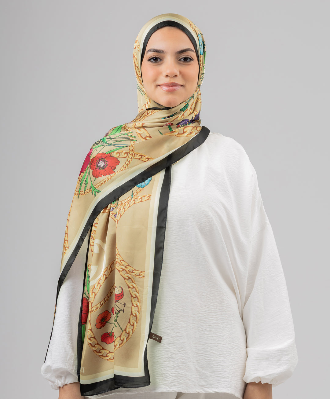 Chainscape Silk Scarf