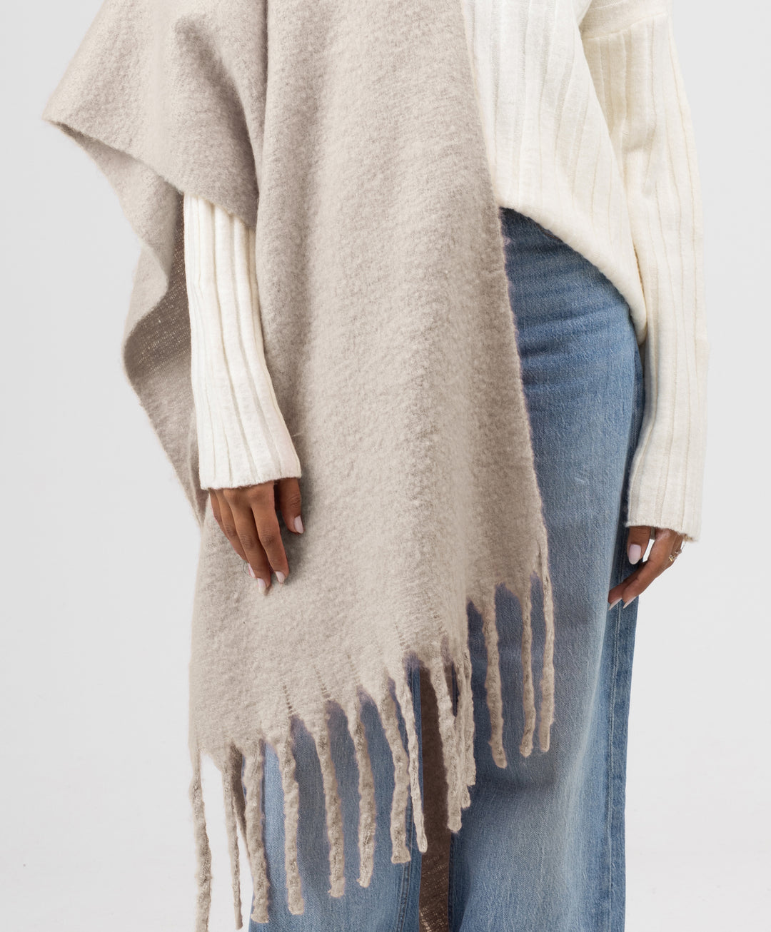Essential Shawl-Linen Beige