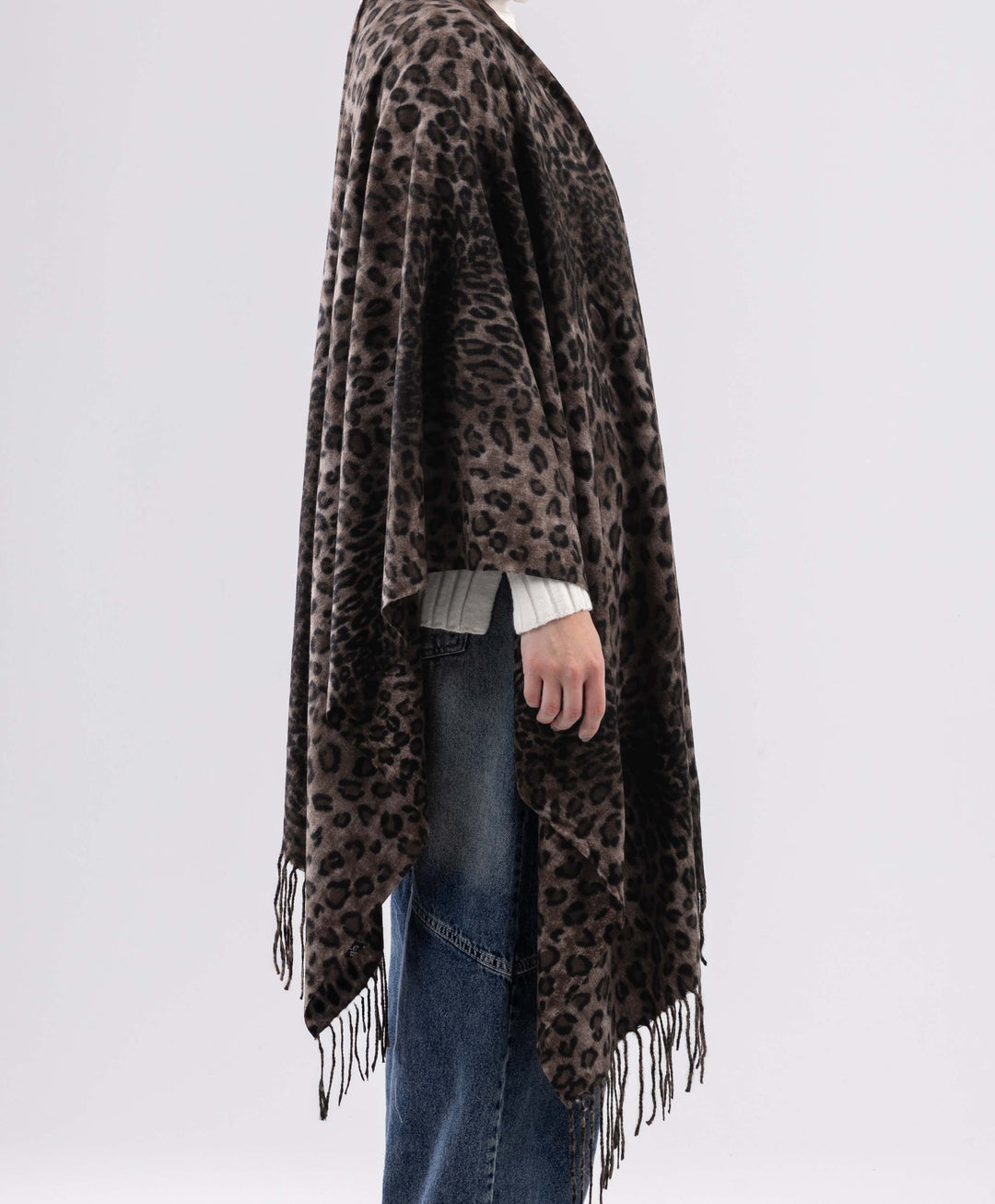 Shadow Leopard Winter Shawl