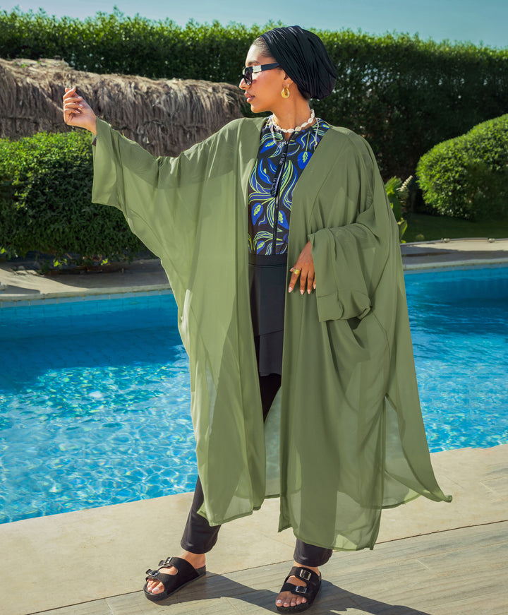 Plain Chiffon Kimono