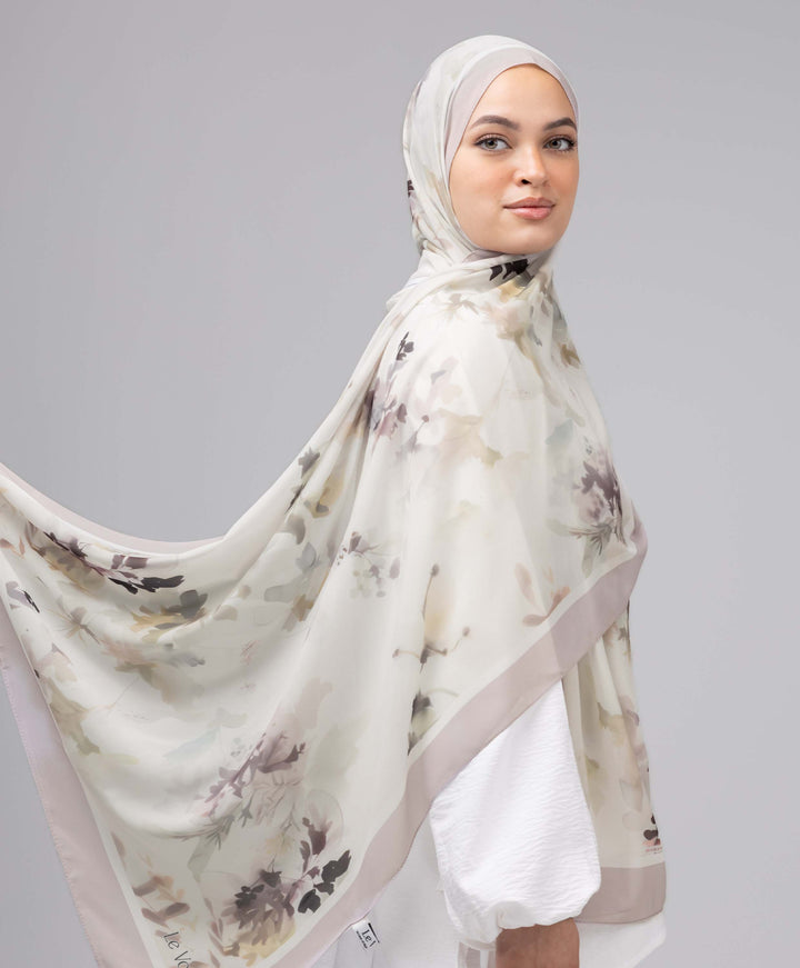 Classic Bloom Chiffon Scarf