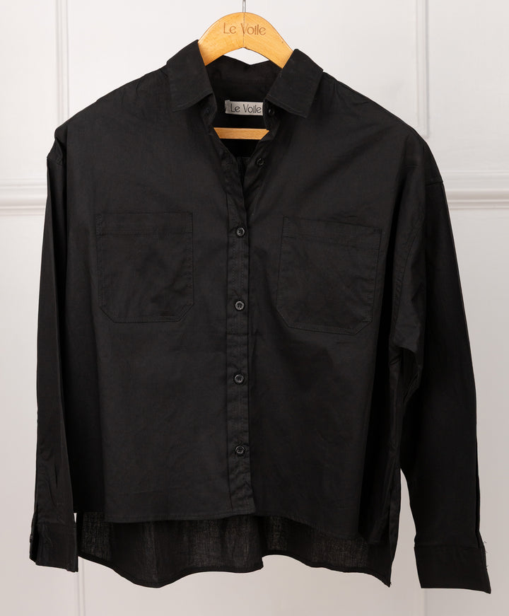 Basic Short Poplin Shirt