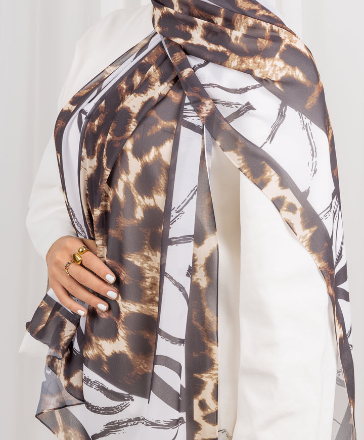 Camouflage Chic Chiffon Scarf