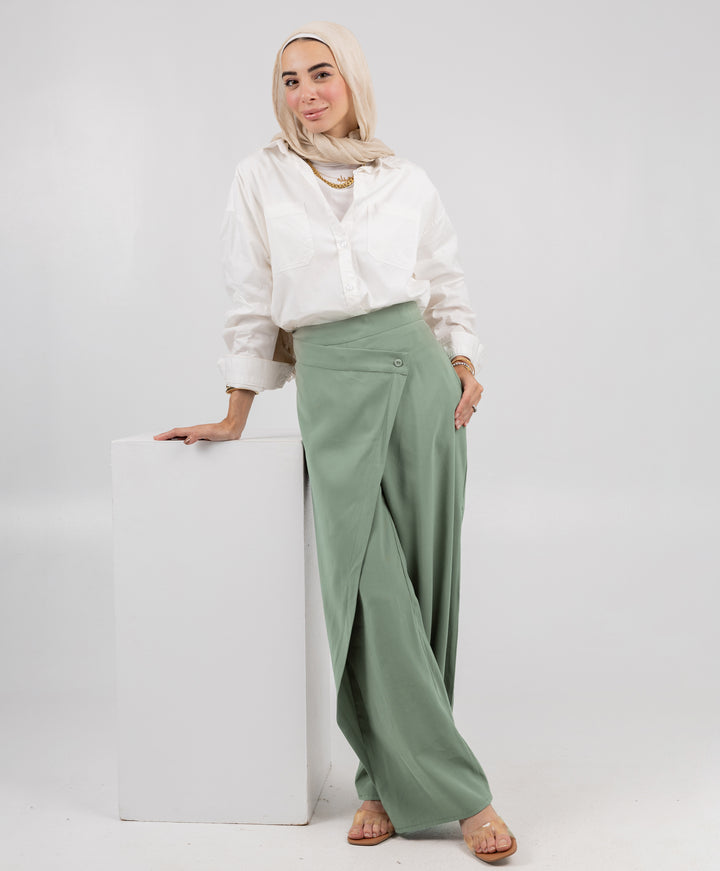 Wrap Skirt Pants