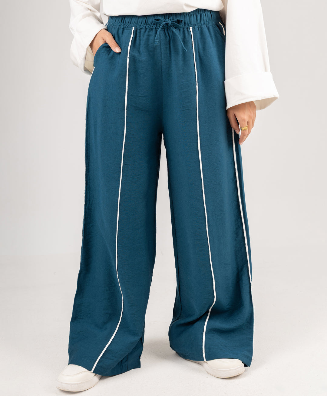 Piping Linen Pants