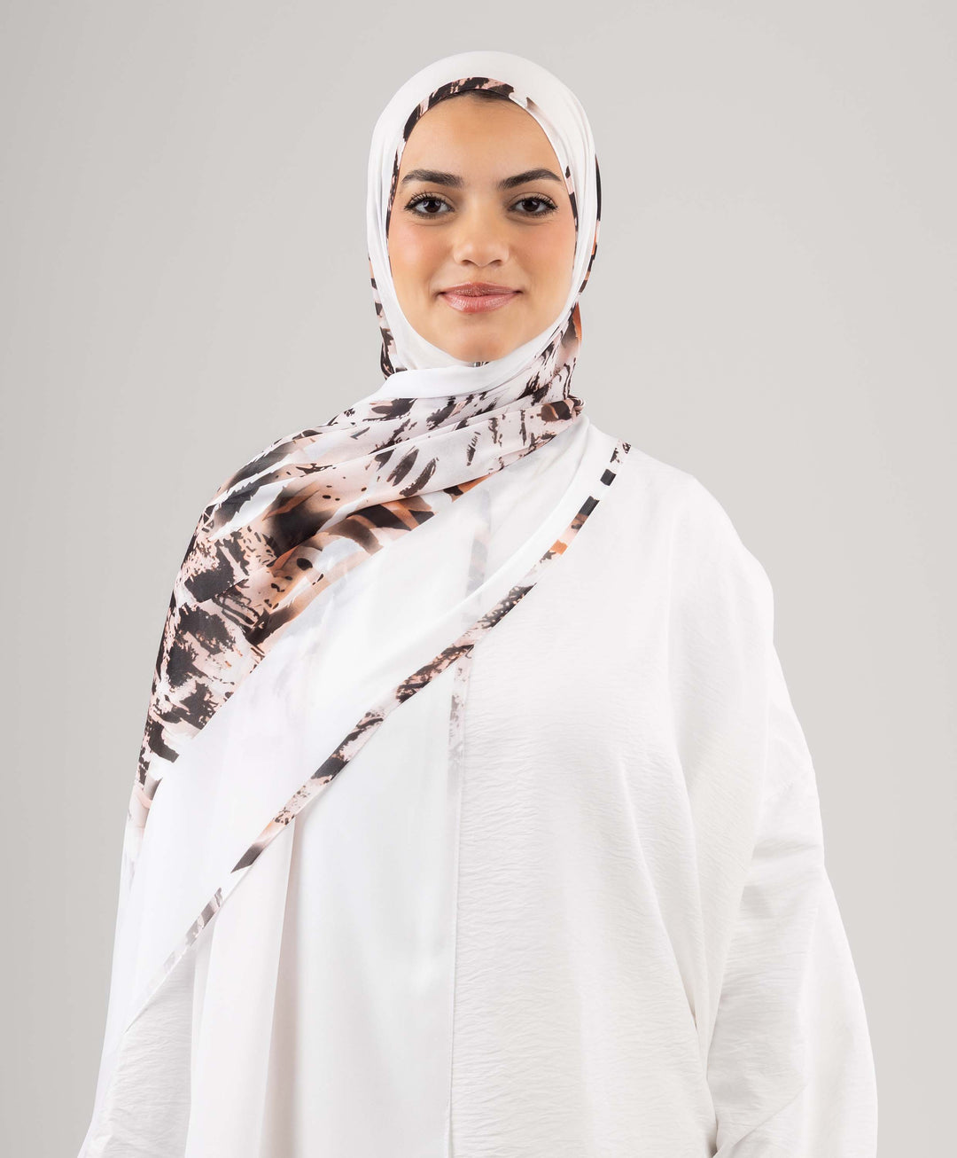 Offwhite Oasis Chiffon Scarf
