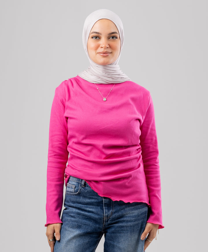 Draped Cotton Shirt