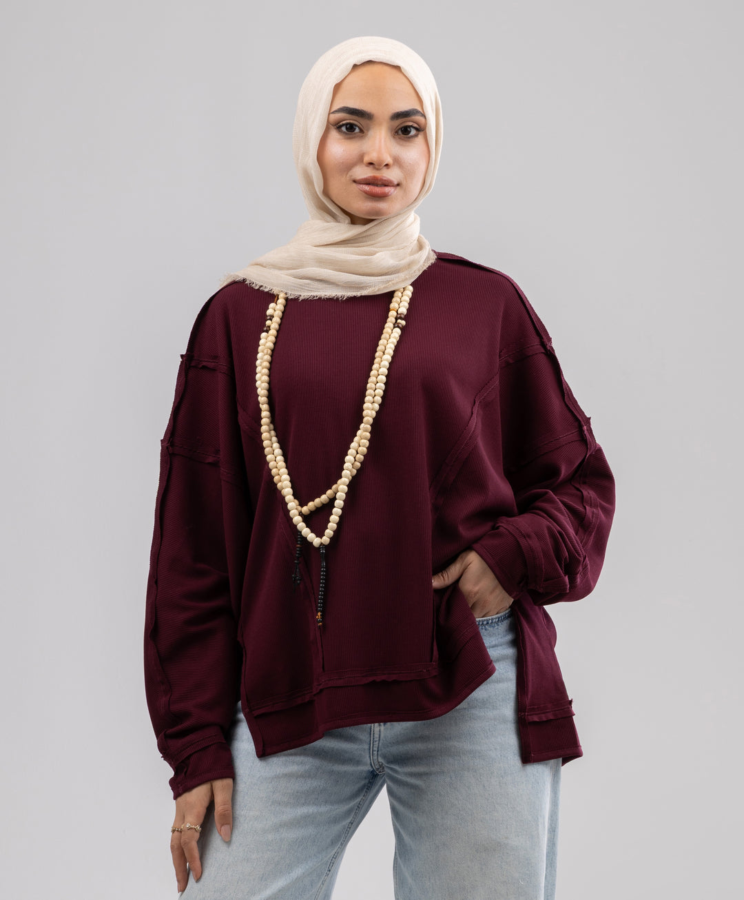 Seamline Cotton Shirt