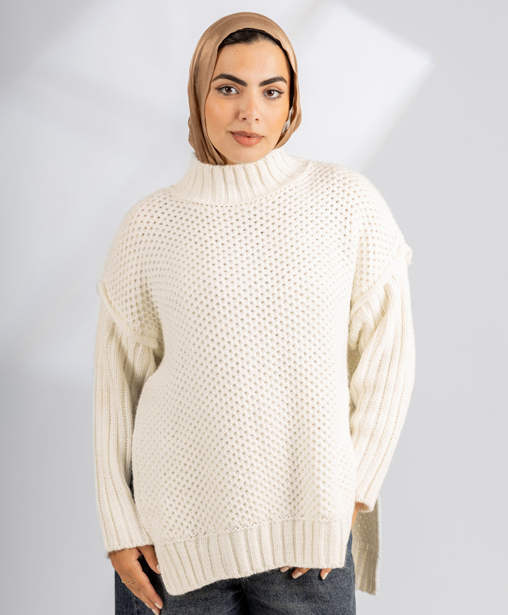 Mesh Knit Pullover