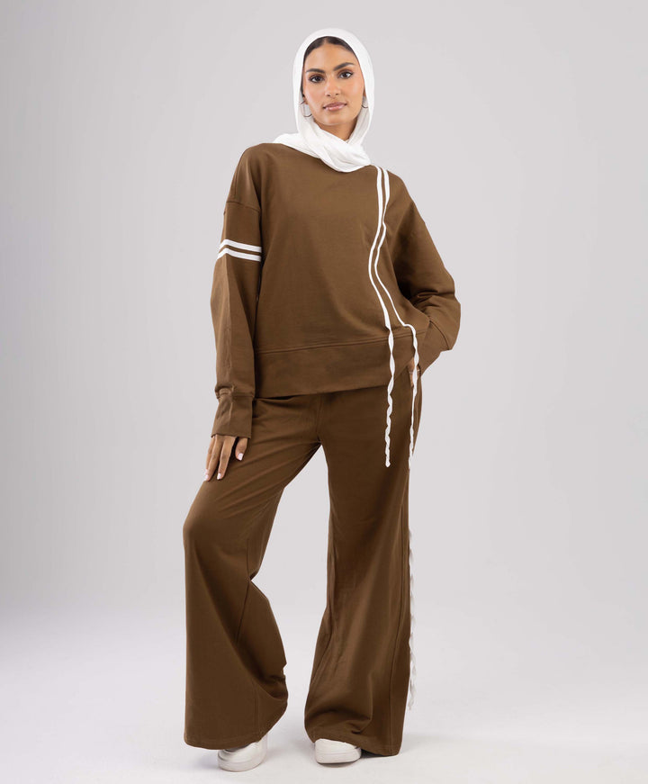 White Stripes Cotton Set