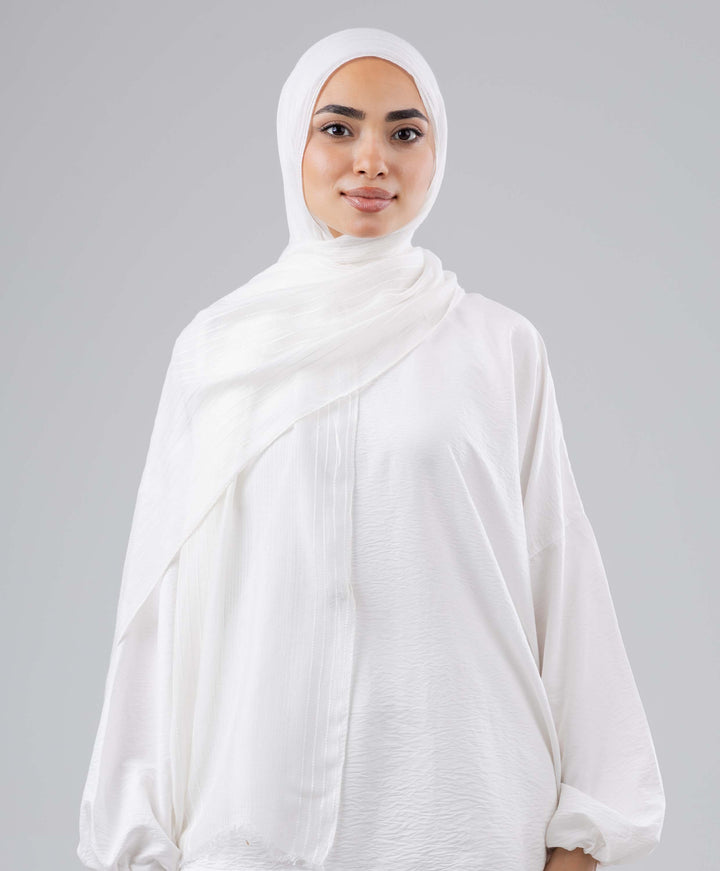 Linear Linen Scarf