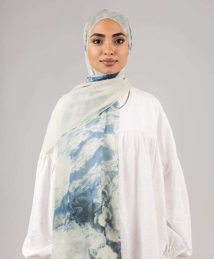 Ocean Chiffon Scarf