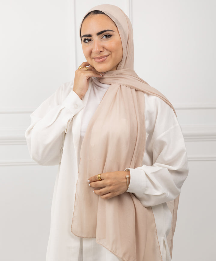 Elegance Crinkle Chiffon Scarf