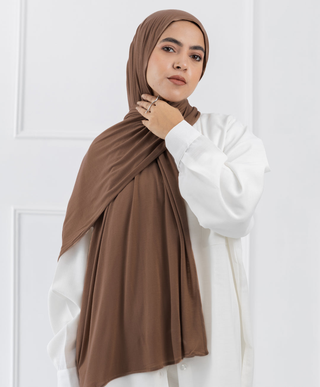 Plain Cotton Lycra Scarf