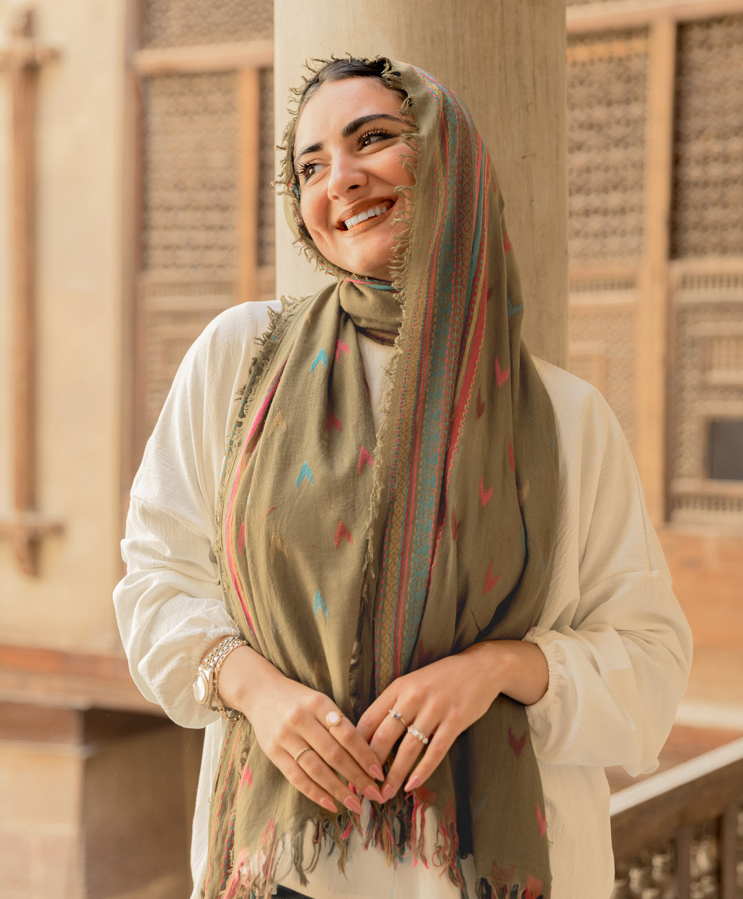 Glowy Soft Cotton Scarf